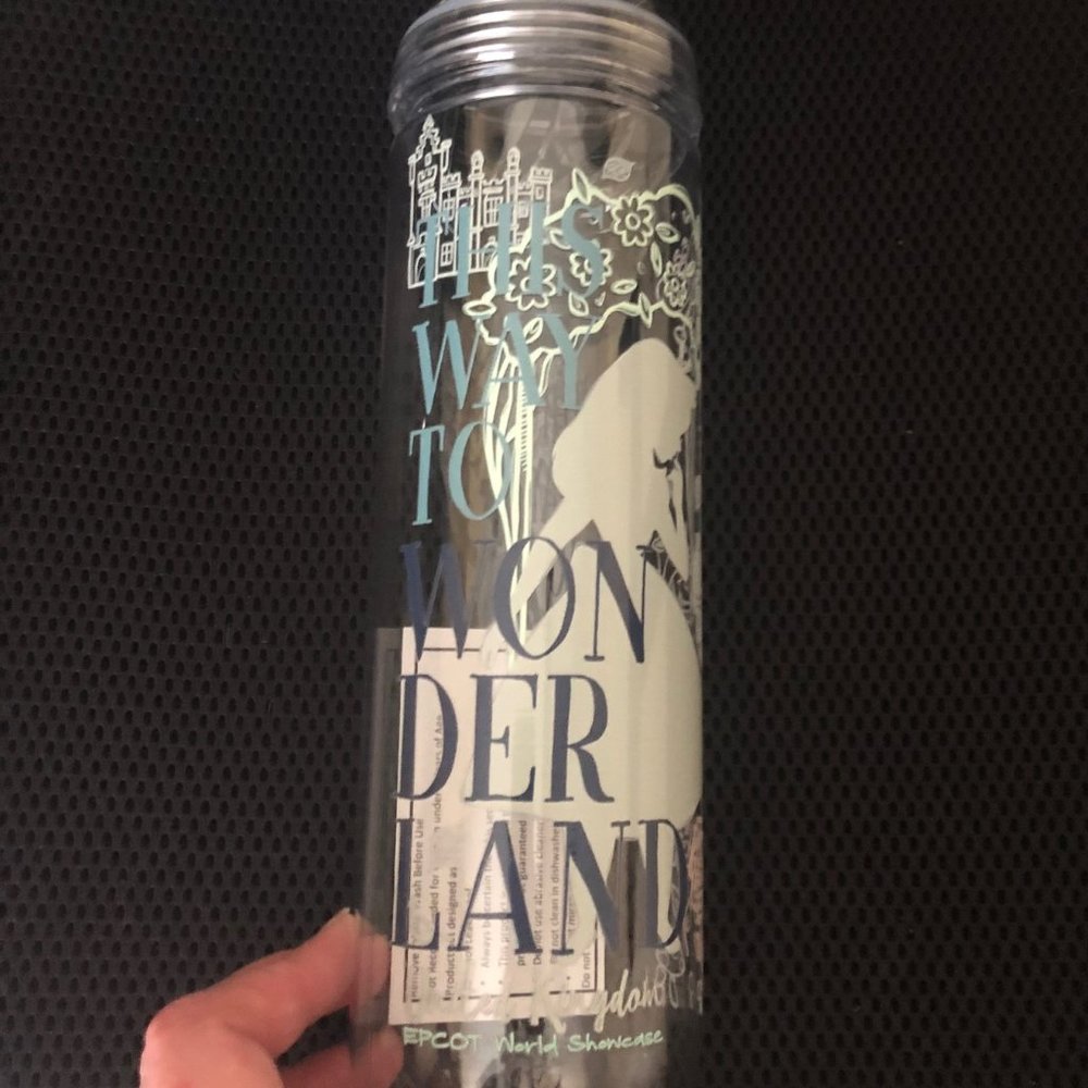 NWT Disney Parks Epcot Food and Wine Festival Alice in Wonderland Tea Tumbler